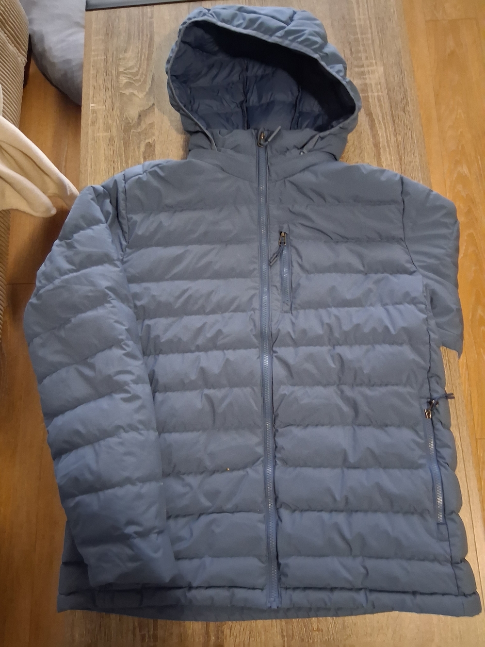 Hooded Puffer Jacket - Blue